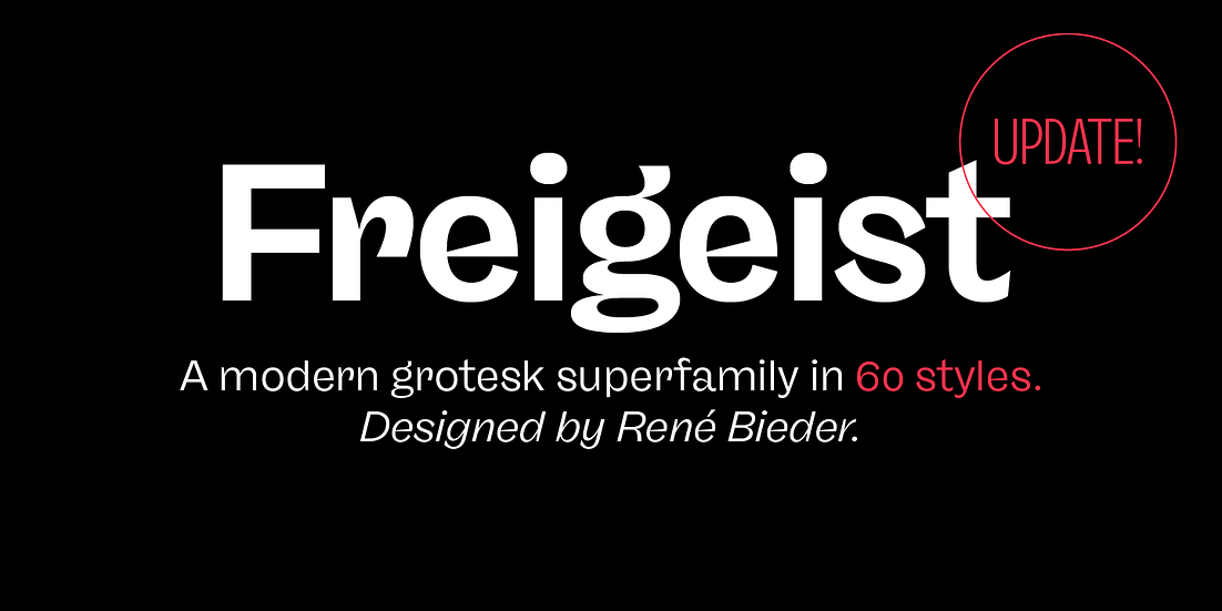 Freigeist Font Poster