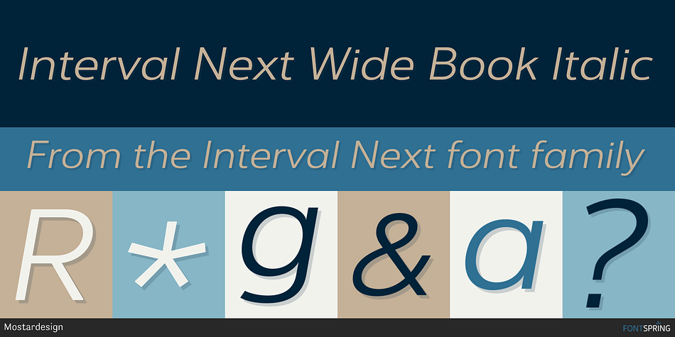 Interval Next Wide Font