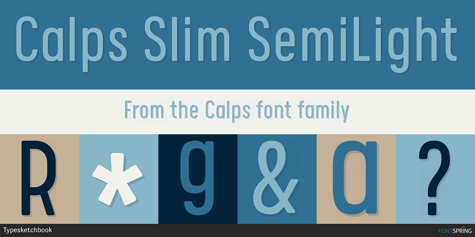 Calps Slim SemiLight Font