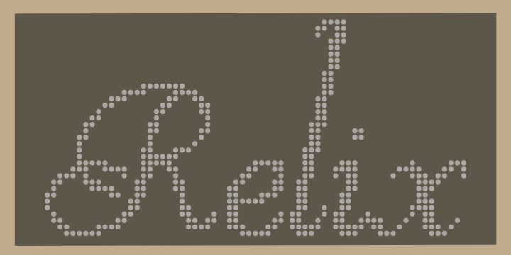 Displaying the beauty and characteristics of the Relix font family.