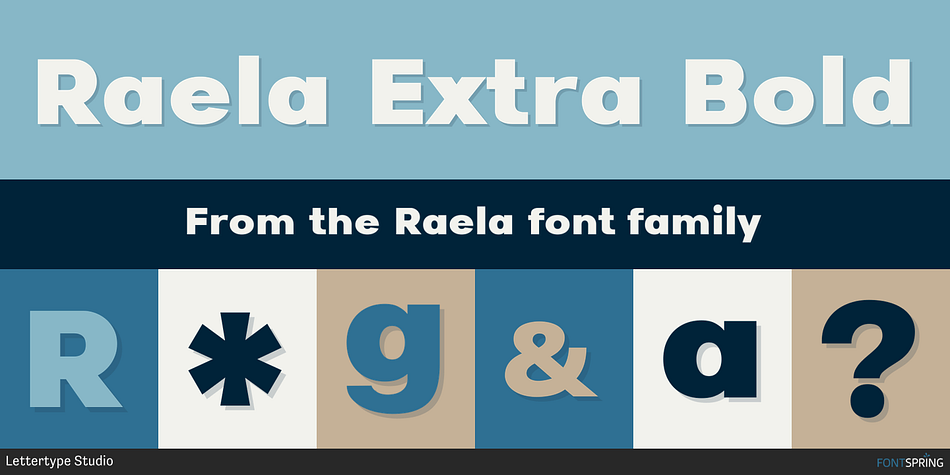 Raela Extra Bold Font