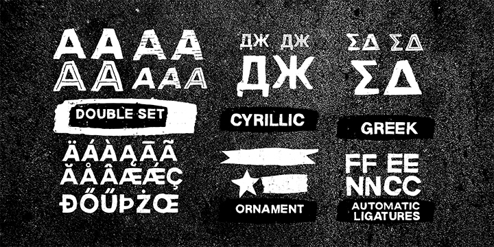 Emphasizing the favorited Macabro font family.