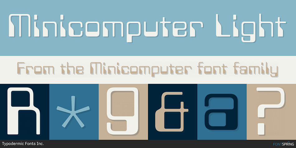 Minicomputer Light Font