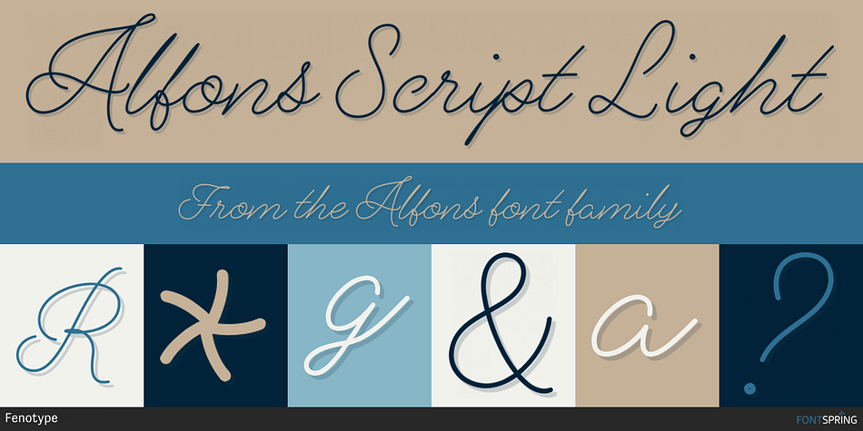 Alfons Script Font