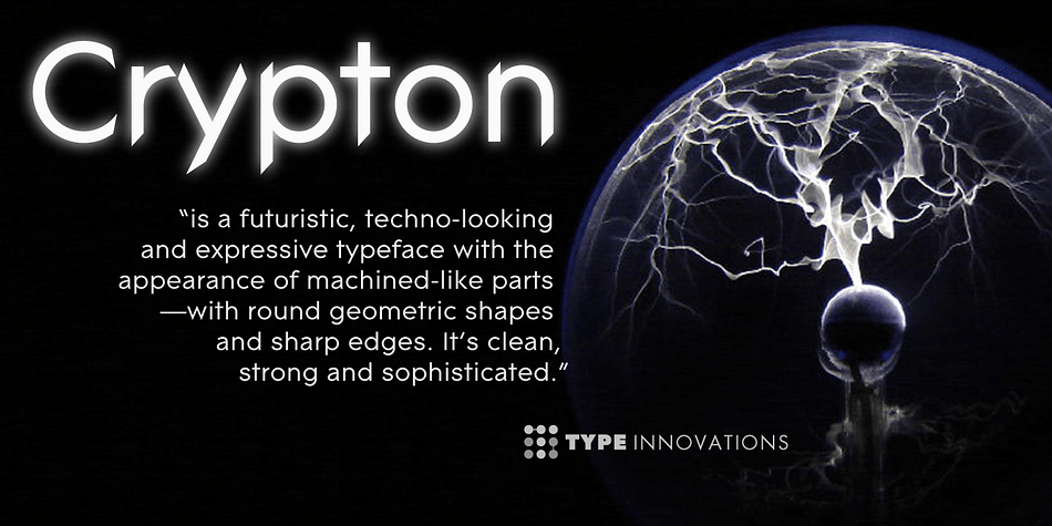 Crypton is a modern geometric design by Alex Kaczun.
