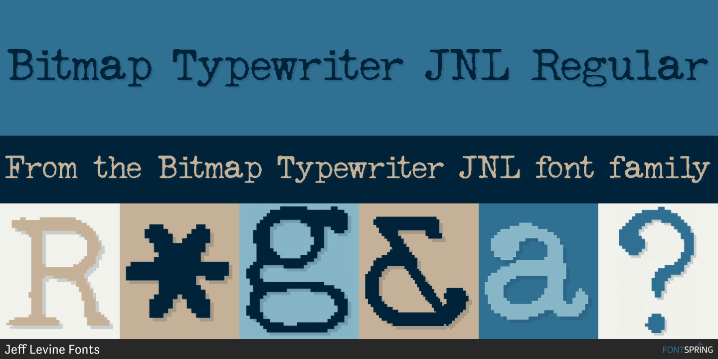 Fonts similar to Bitmap Typewriter JNL