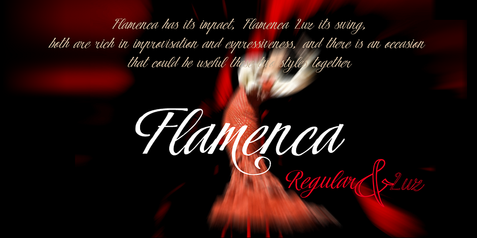 Highlighting the Flamenca font family.