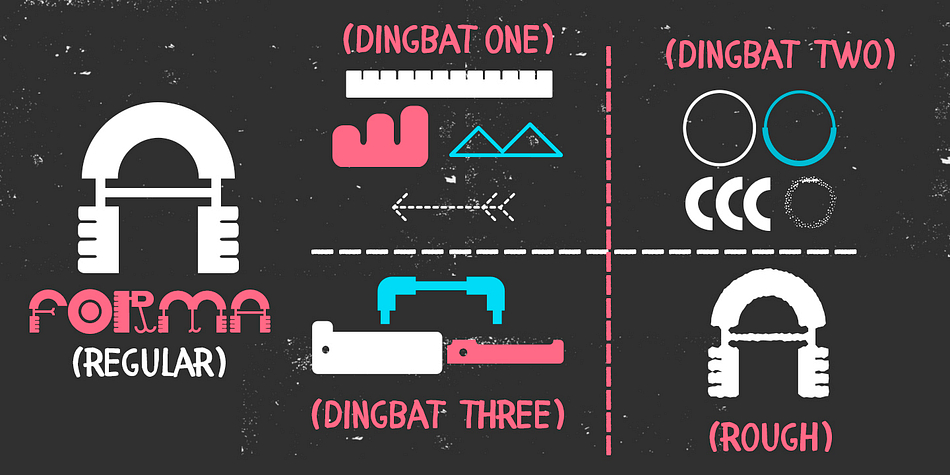 Displaying the beauty and characteristics of the Forma font family.