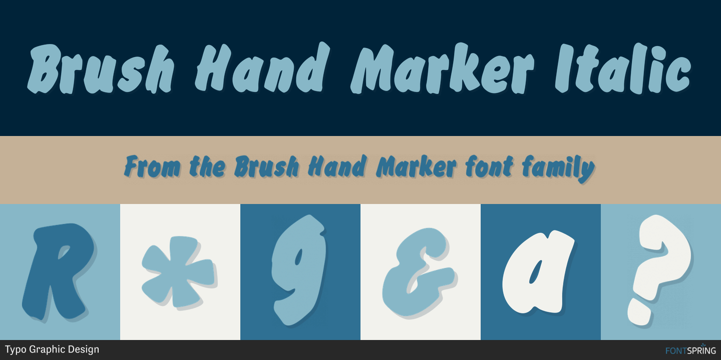 Fonts similar to Brush Hand Marker