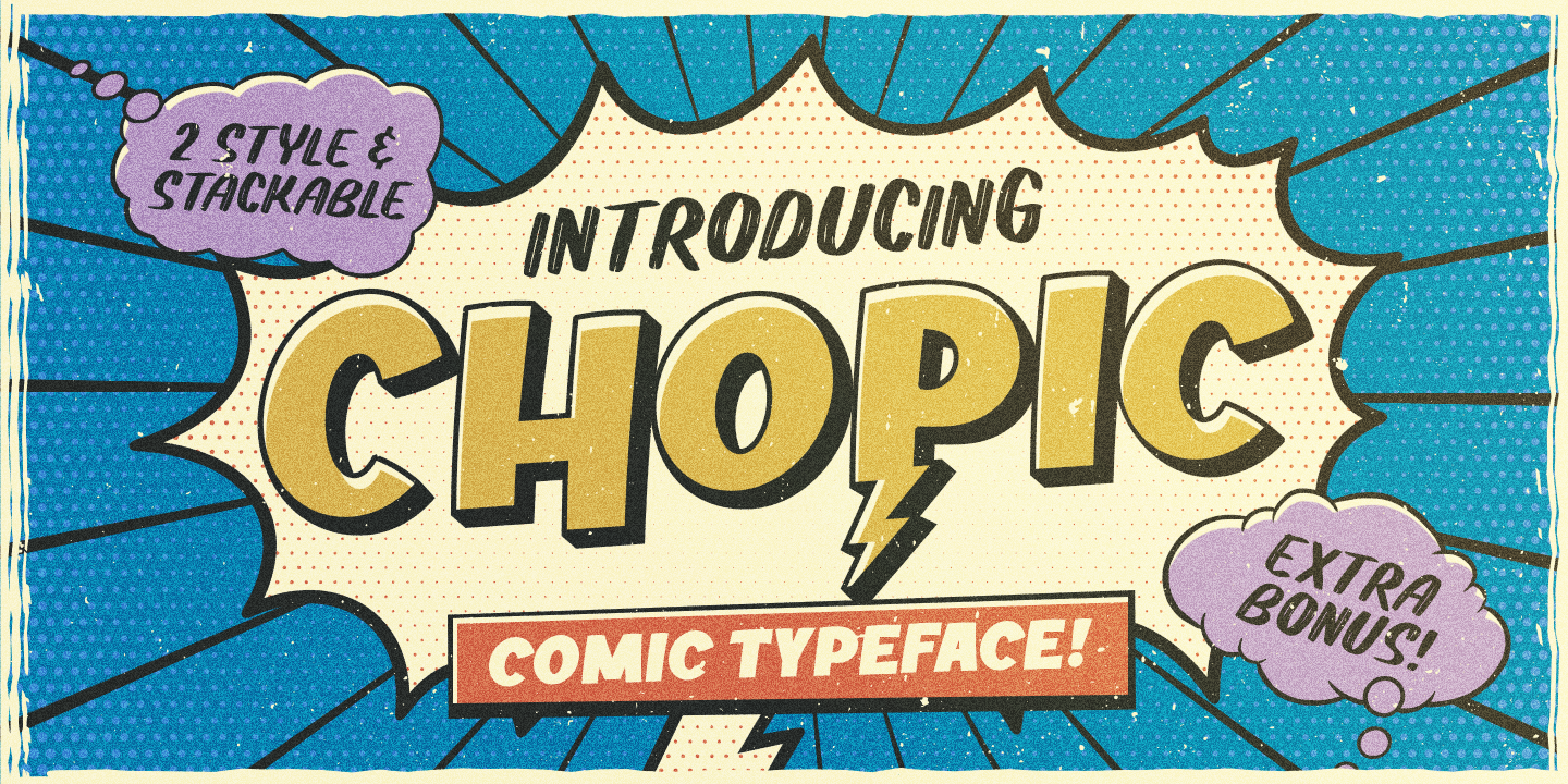 CHOPIC Comic Typeface