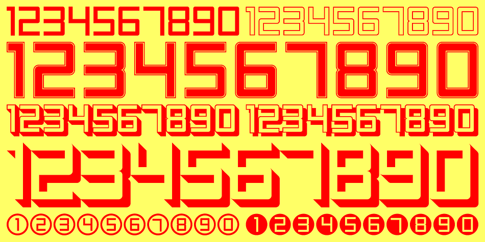Displaying the beauty and characteristics of the Display Digits font family.