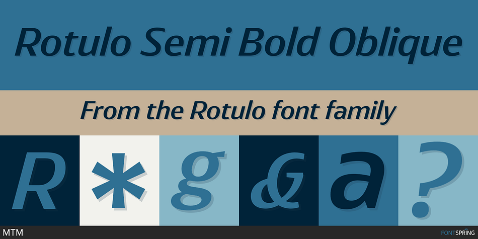Rotulo Semi Bold Oblique Font