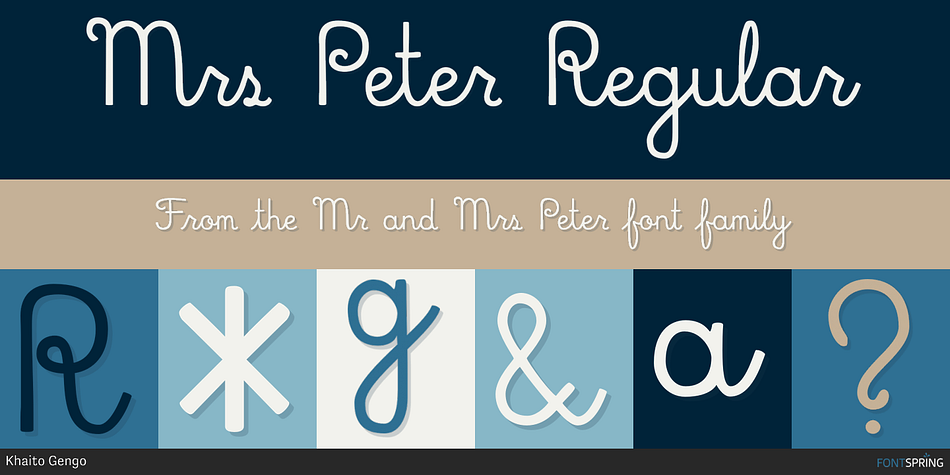 Mrs Peter Regular Font