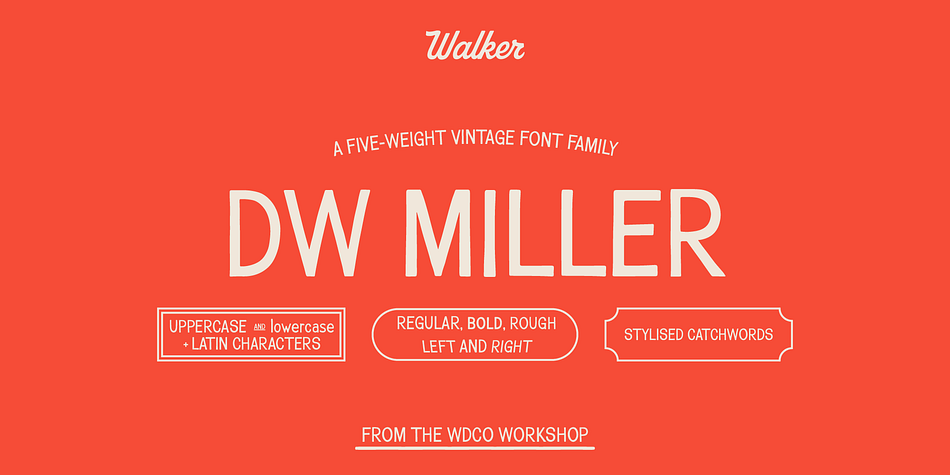 DW Miller Font