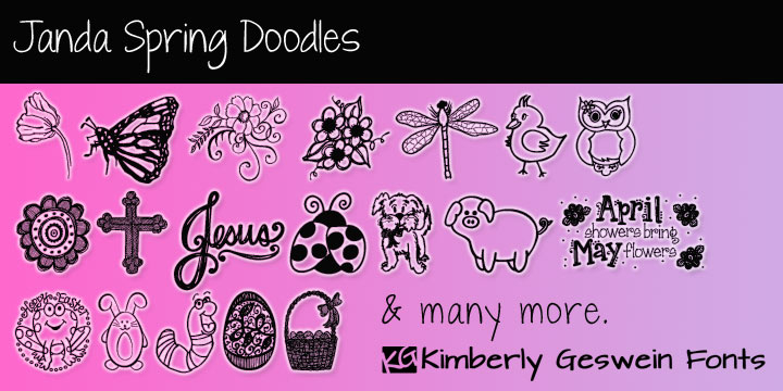 spring, easter, doodles, drawings, dingbats, flowers, animals, elephants, rabbits, bunnies, cross, Christian, religious, eggs, bugs.