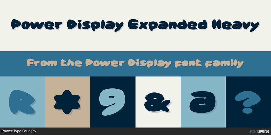 Power Display Expanded Heavy Font