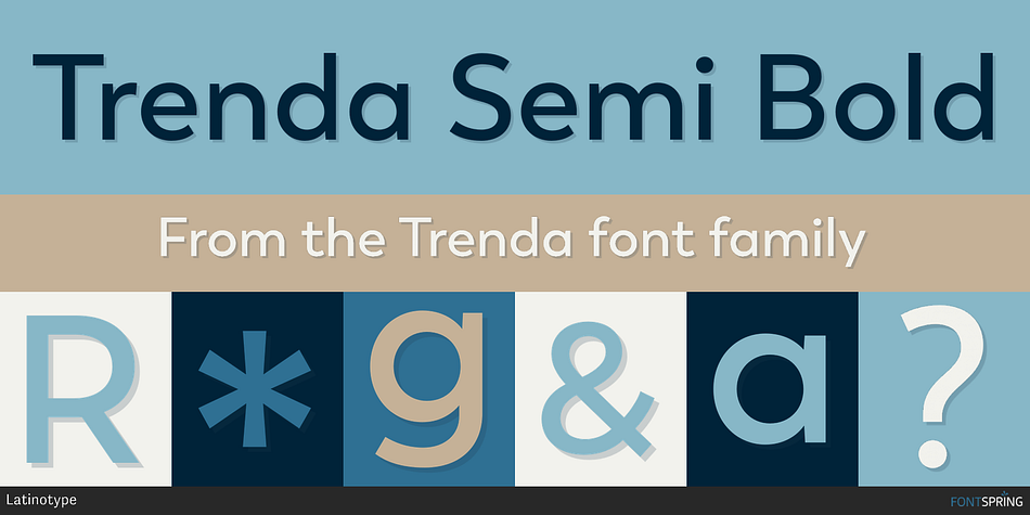 Trenda Semi Bold Font