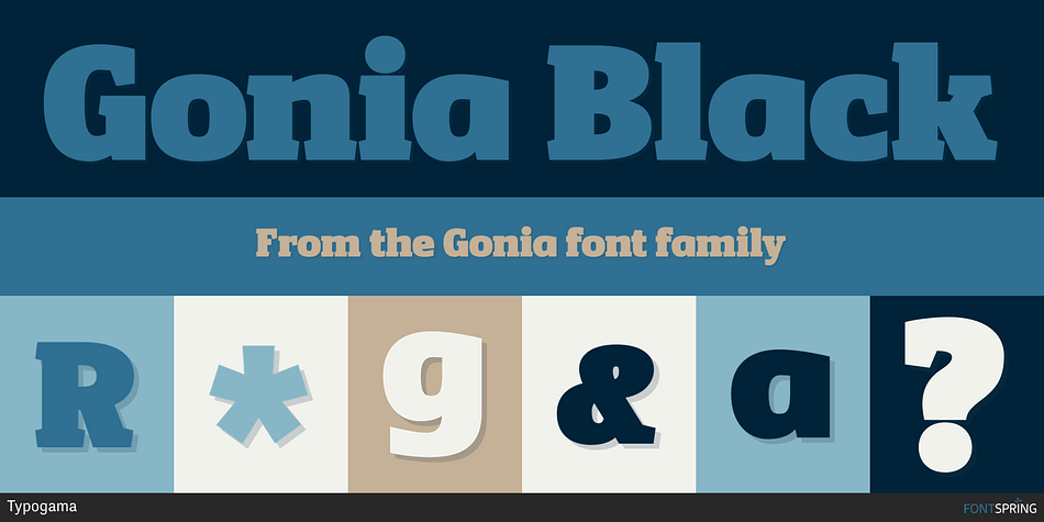 Gonia Black Font