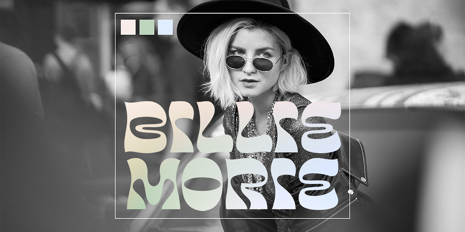 Highlighting the Marlyn Angolie font family.
