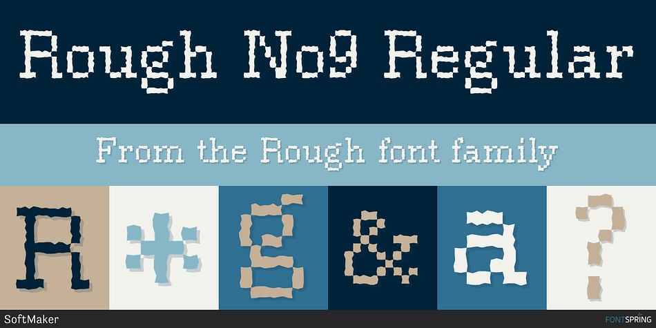 Rough No9 Regular Font