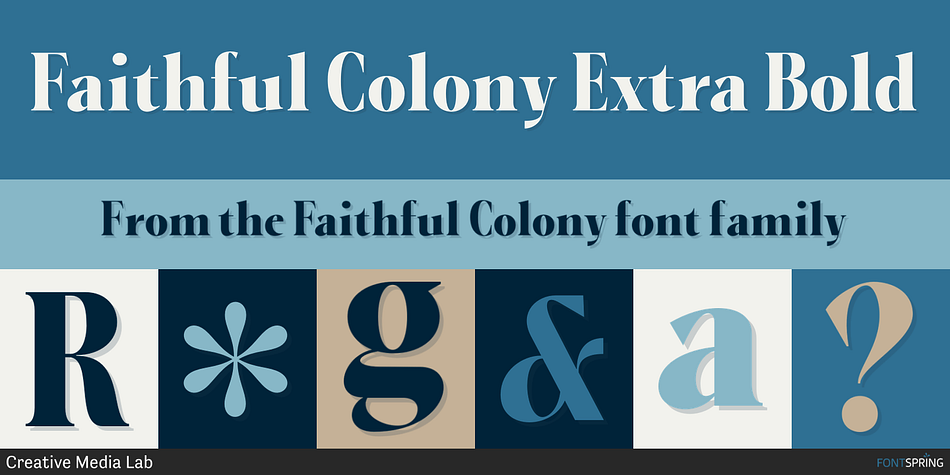 Faithful Colony Extra Bold Font