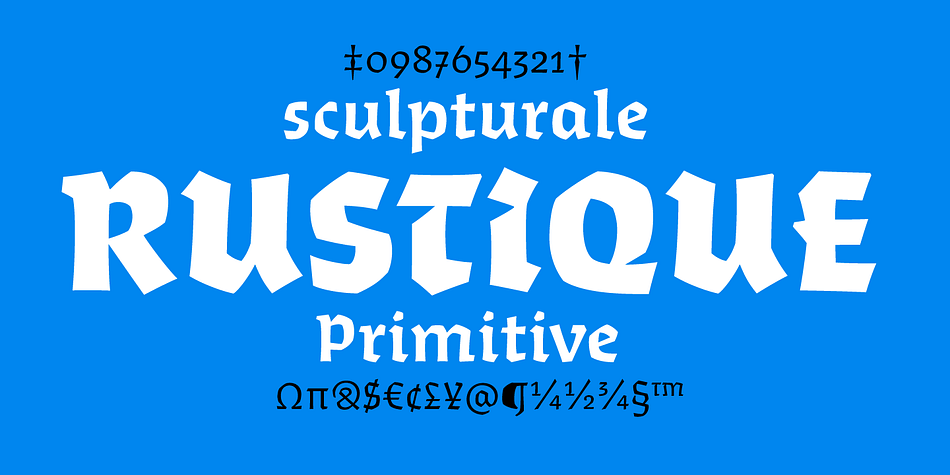 Algo FY font family sample image.