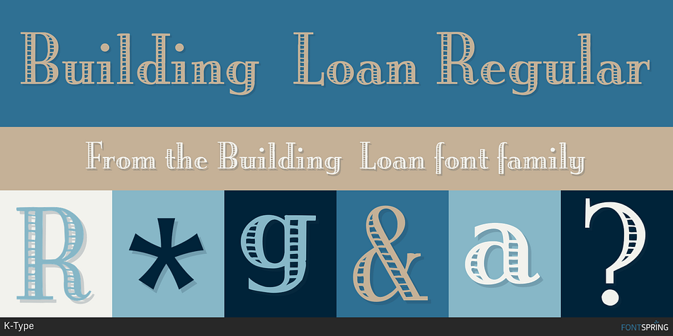 Building Loan Regular Font