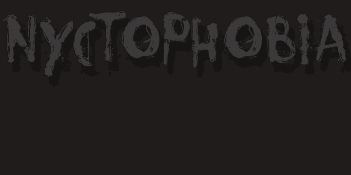 Nyctophobia - a pathological fear of the dark.