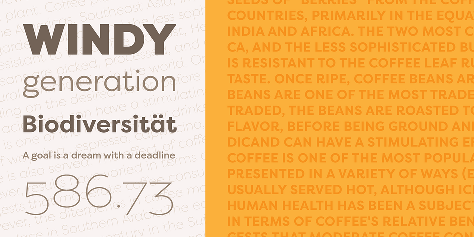 For better typographic control, Filson Pro also includes Opentype class kerning with thousands of kerning pairs.