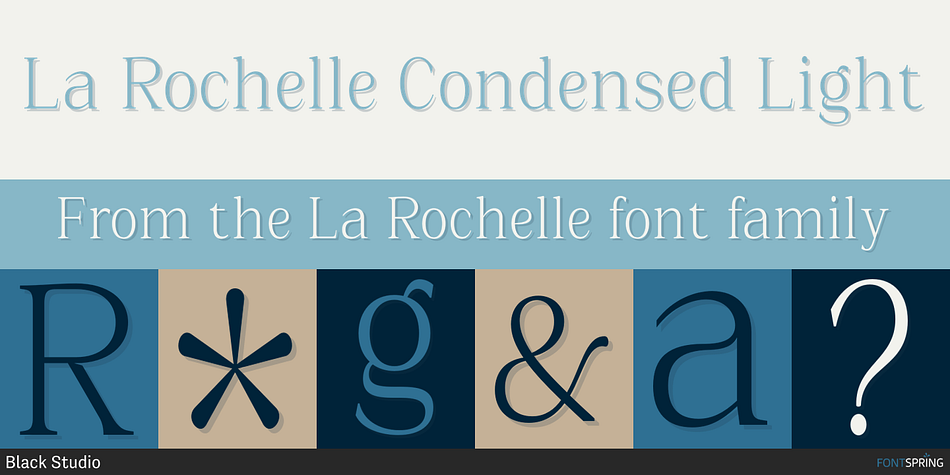 La Rochelle Condensed Light Font