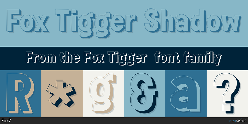 Fox Tigger Shadow Font