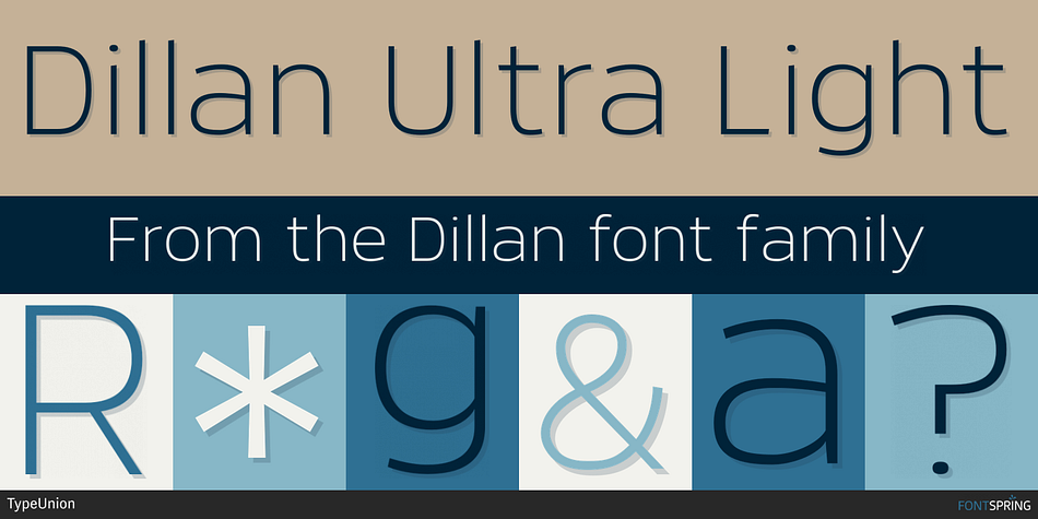 Dillan Ultra Light Font