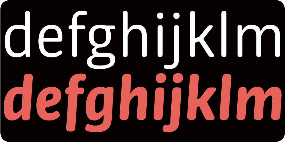 Emphasizing the favorited Bulo Rounded font family.