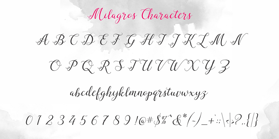 Including initial and terminal letters, alternates, ligatures and multiple language support.