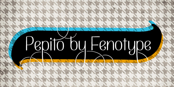 Displaying the beauty and characteristics of the Pepito font family.