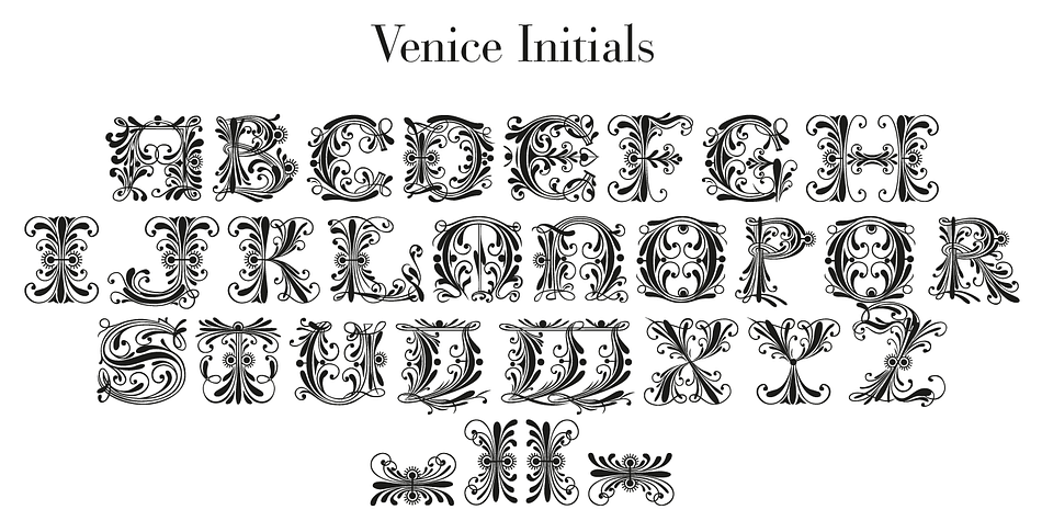 Venice Initials Font
