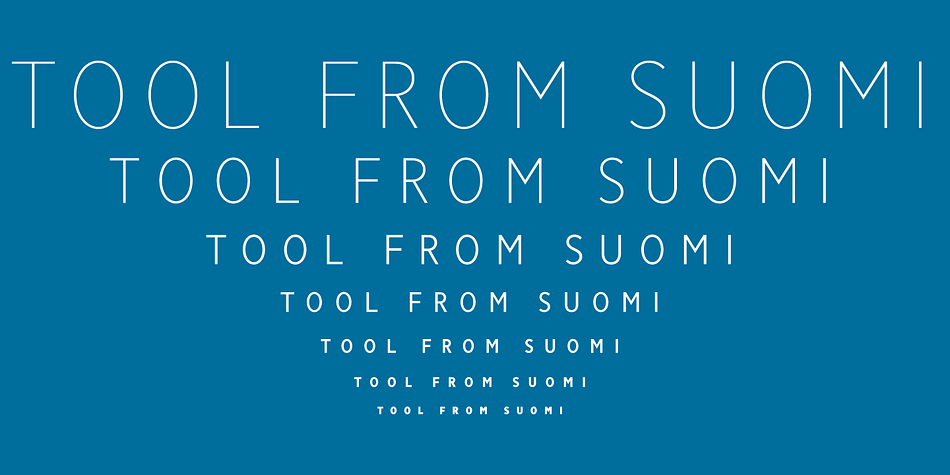 Emphasizing the popular Tool font family.