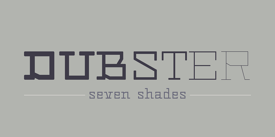 Displaying the beauty and characteristics of the Dubster font family.