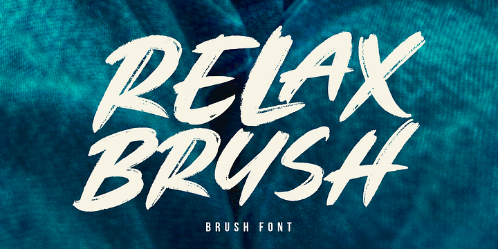 Relax Brush font family by Mega Type