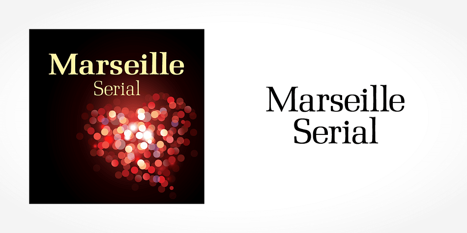 Displaying the beauty and characteristics of the Marseille Serial font family.
