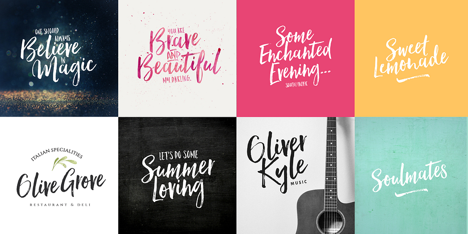 “Hello Beautiful Swashes” font, has a handy set of brushed swashes to add punch and authenticity to your designs.