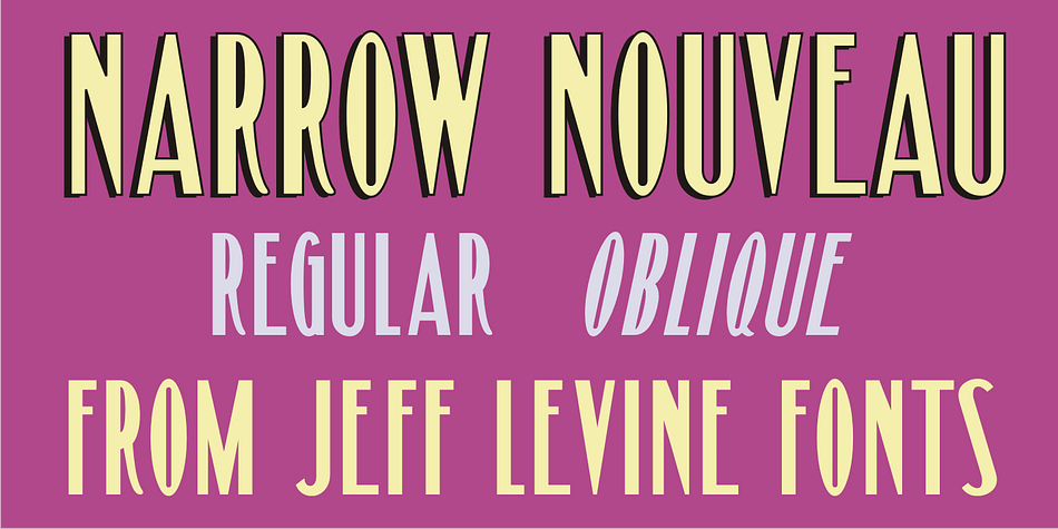 Narrow Nouveau JNL come from the hand lettered title on a 1907 song folio for George M.