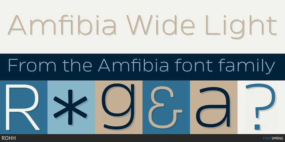 Amfibia Wide Light Font