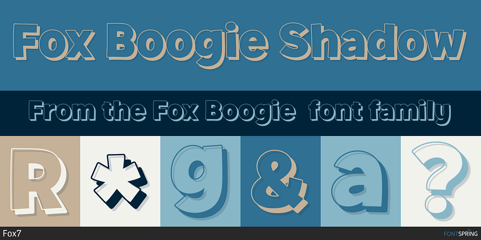 Fox Boogie Shadow Font