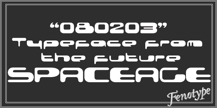 Displaying the beauty and characteristics of the 080203 font family.