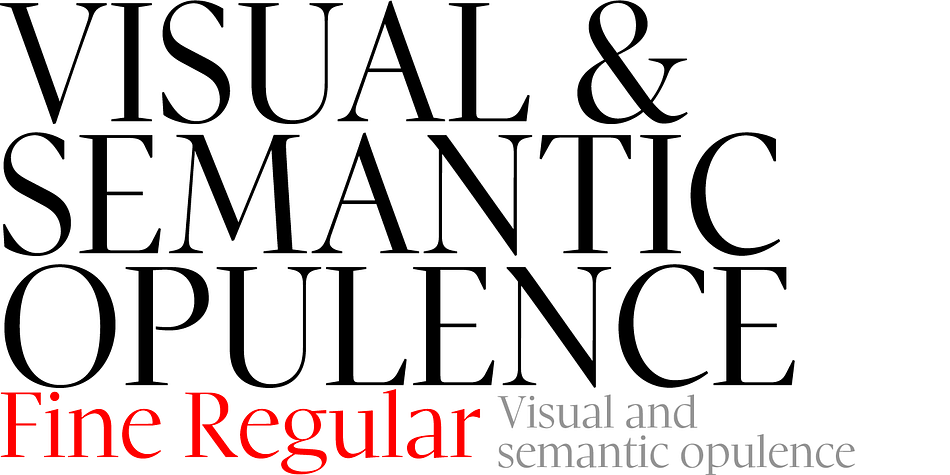 And yet it transcends its restrictive origins in abundance, expressing a spirit of visual and semantic opulence, equipping the typographer with a comprehensive array of harmonized fonts, all rigorously drawn, superbly fitted iterations of a single, profoundly original design.