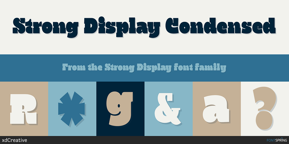 Strong Display Condensed Font
