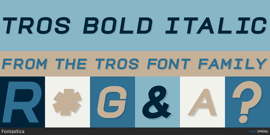 TROS Bold Italic Font