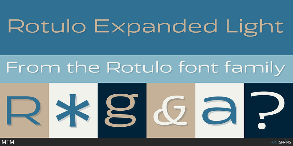 Rotulo Expanded Light Font