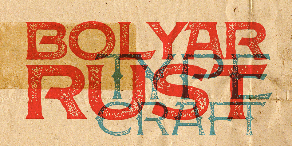 If you are addicted to classic vintage style, then you could easily use Bolyar TypeCraft for almost any project of desire - from letterheads, logos and catchy headlines to elegant packaging, book covers and wine labels.